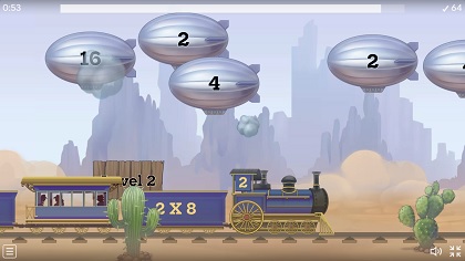 משחק הרכבת והכפל ב 2 