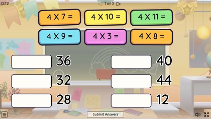 משחק כפל ב 4  